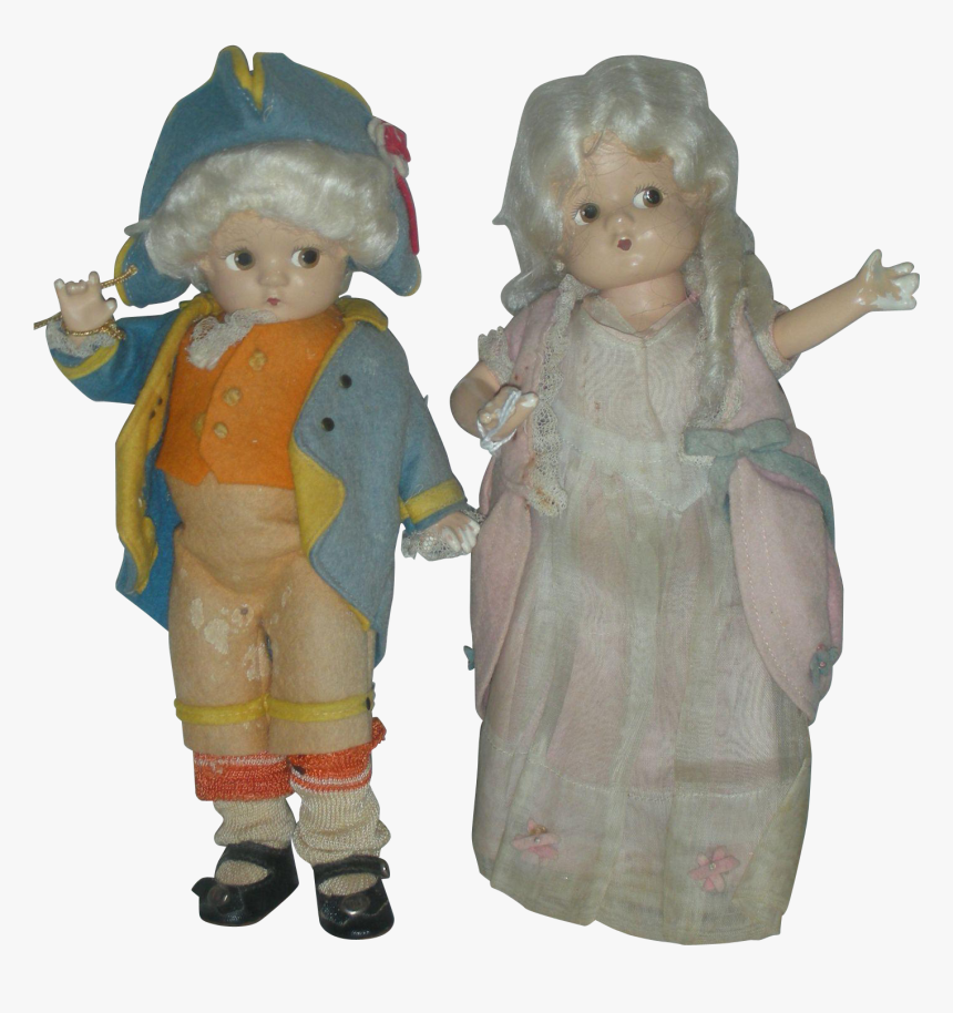 George And Martha Washington Patsyette Dolls - Figurine, HD Png Download, Free Download