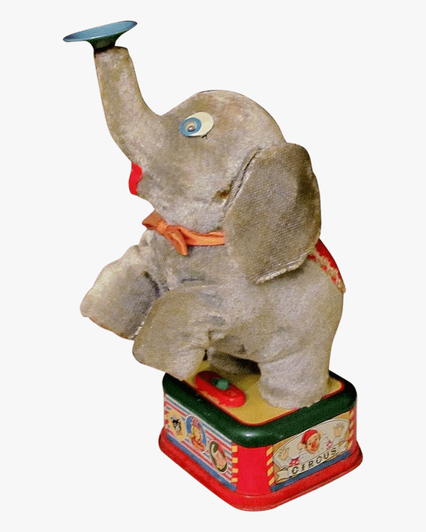 Vintage Elephant Toy - Animal Toy Vintage Png, Transparent Png, Free Download