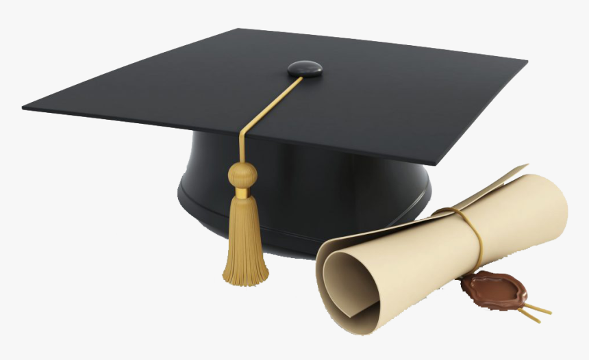 Cap And Diploma - Graduation Cap And Books Png, Transparent Png, Free Download