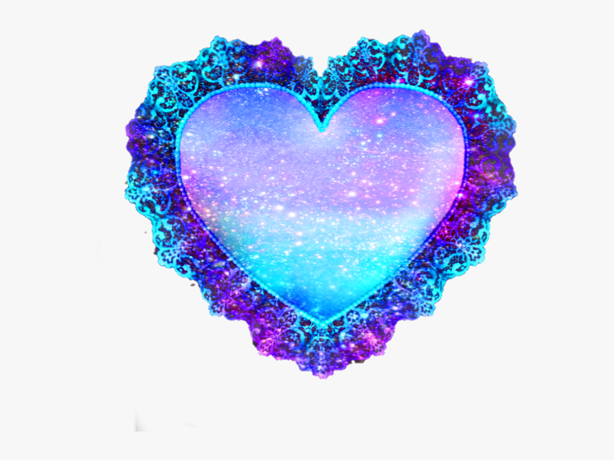 Galaxy Heart Png , Png Download - Purple And Blue Heart, Transparent Png, Free Download
