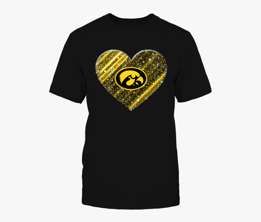 Iowa Hawkeyes Sparkling Galaxy Heart Shirt - Iowa Hawkeyes, HD Png Download, Free Download