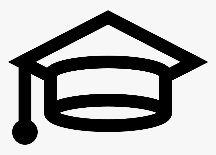 Black Icons Graduation Cap, HD Png Download, Free Download
