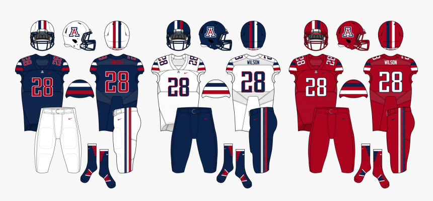 Arizona Wildcats Football Uniform Concepts , Png Download - Arizona Football Uniforms 2019, Transparent Png, Free Download