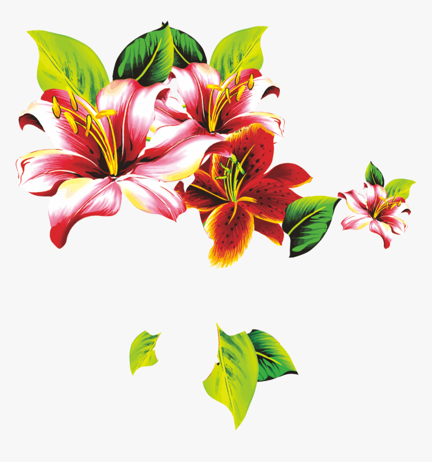 Floral Design Lilium Petal Flower - 矢量 花, HD Png Download, Free Download