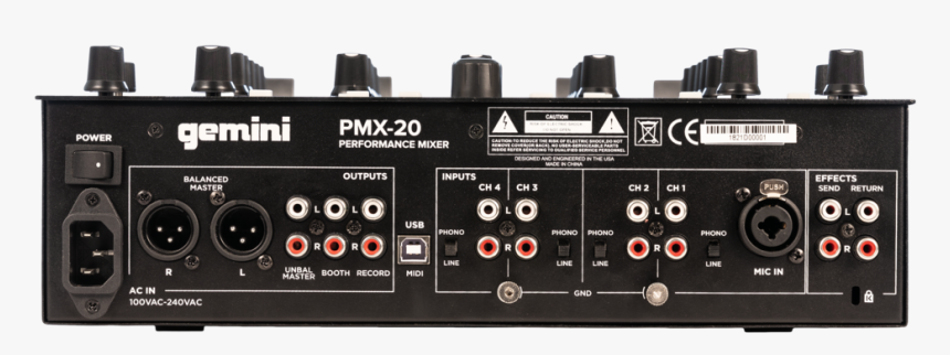 Transparent Dj Set Png - Gemini Pmx 20 Mixer, Png Download, Free Download