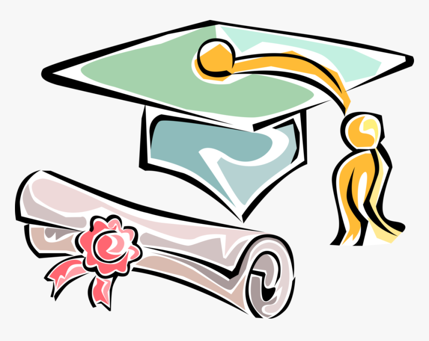 Transparent Graduation Cap Vector Png - Graduation Cap And Diploma, Png Download, Free Download