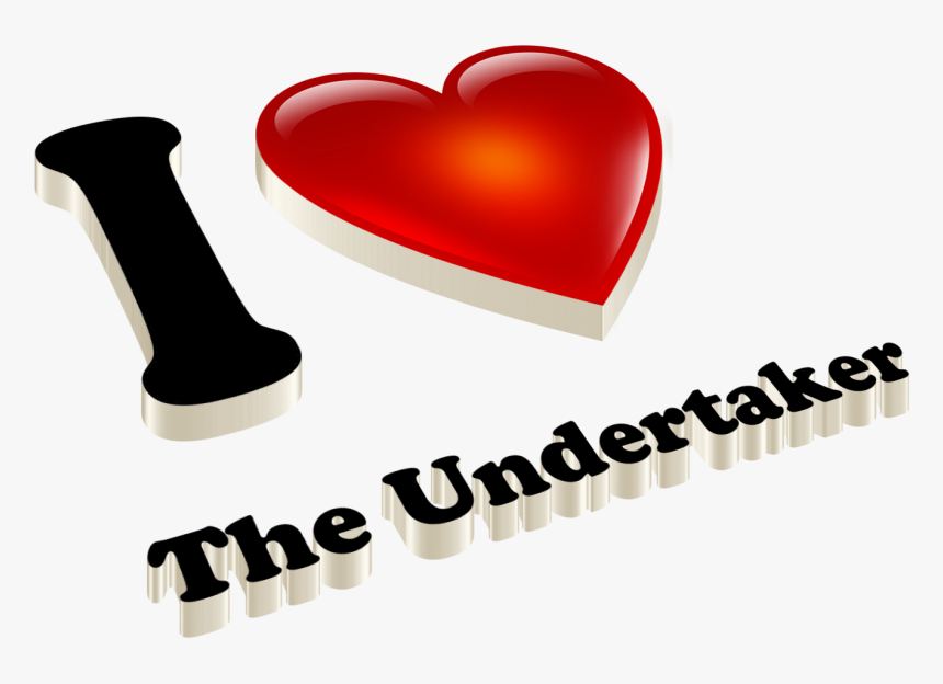 The Undertaker Heart Name Transparent Png - Heart, Png Download, Free Download