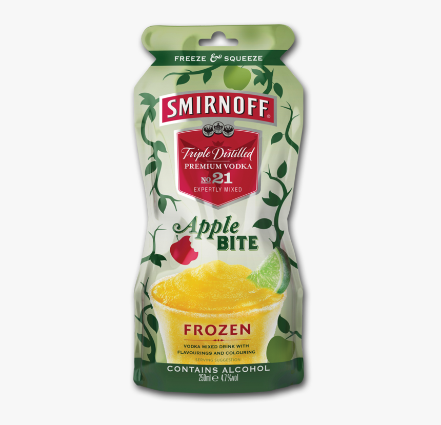 Smirnoff Frozenpouch Apple 250ml - Smirnoff, HD Png Download, Free Download