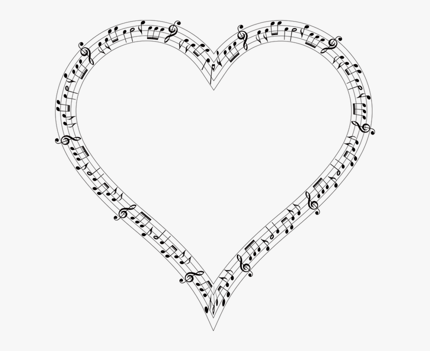 Music Note Heart Png, Transparent Png, Free Download