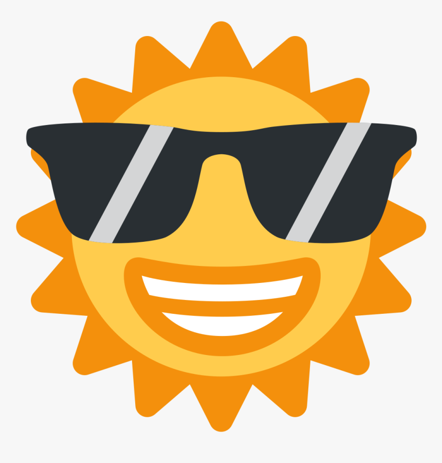 Sunglasses Emoji Clipart Discord - Sun Emoji Discord, HD Png Download, Free Download