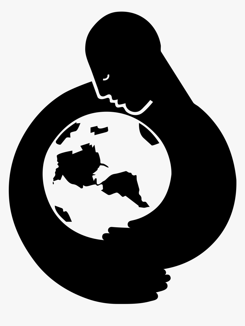 Transparent Earth Png Transparent - Mother Earth Black And White, Png Download, Free Download