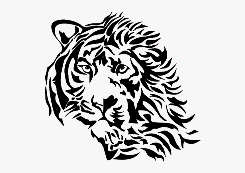 Collection Of Free Liger Drawing Easy Download On Ui - Liger Black And White, HD Png Download, Free Download