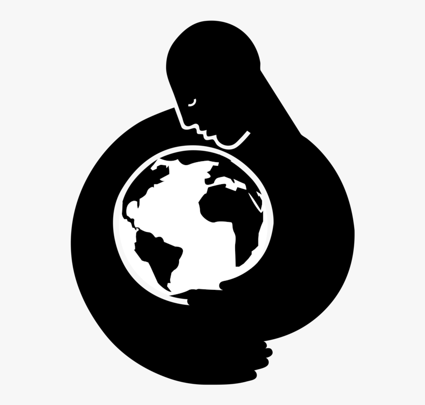 Silhouette,globe,art - Mother Earth Png Transparent, Png Download, Free Download