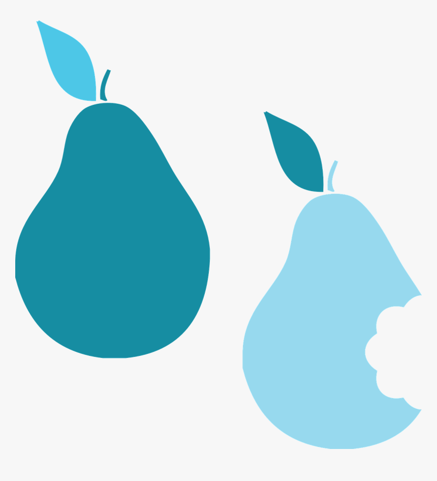 Bitten Pear Clip Art, HD Png Download, Free Download