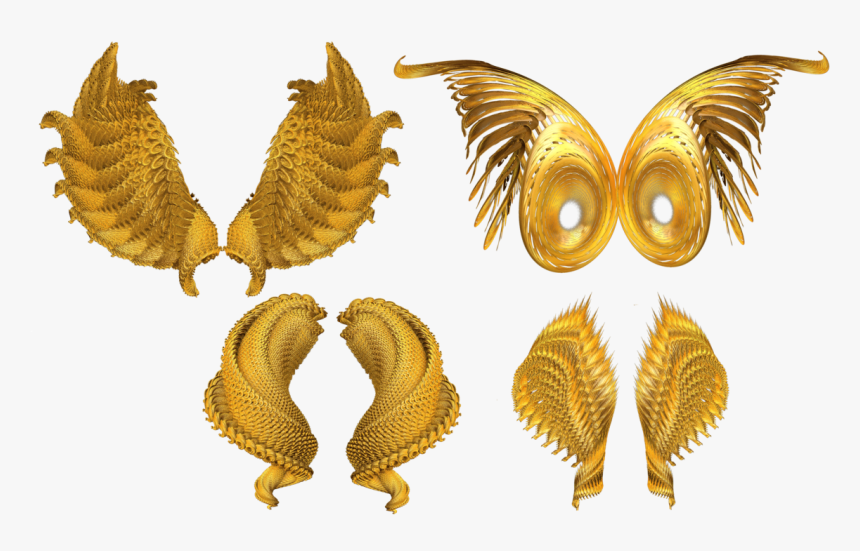 Golden Wings Free Png Image - Asas Kiss Png, Transparent Png, Free Download