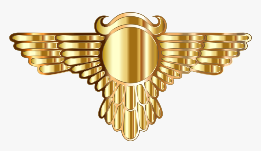 Symbol,brass,wing - Egyptian Gold Symbol Png, Transparent Png, Free Download