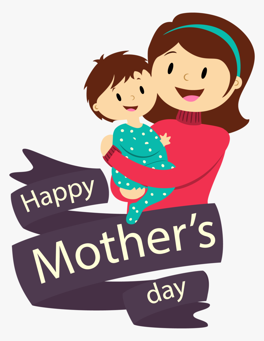 Mothers Text Mother Facial Child Expression Day - Mothers Day Vector Png, Transparent Png, Free Download