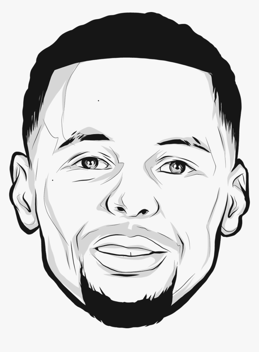 Stephen Curry Face Drawing, HD Png Download, Free Download