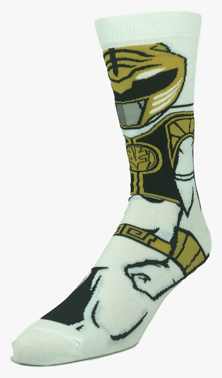 Power Rangers White Ranger 360 Socks"
 Class= - Sock, HD Png Download, Free Download