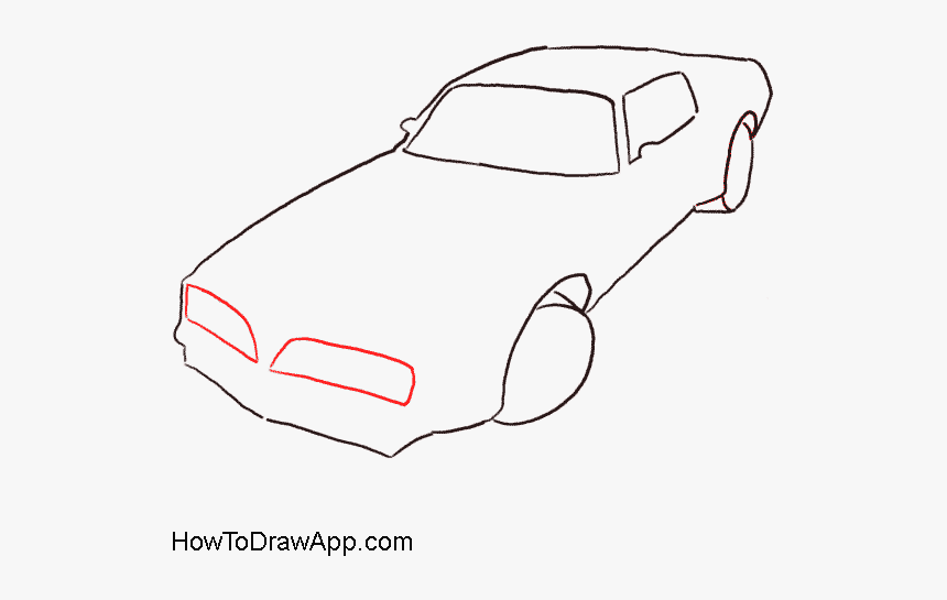 Draw Pontiac Trans Am, HD Png Download, Free Download