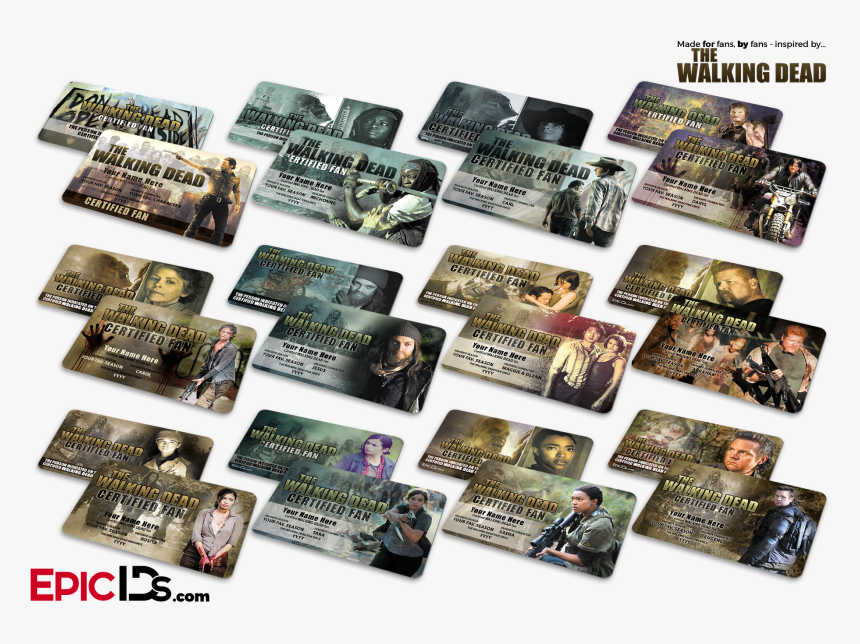 Amc"s The Walking Dead Inspired Certified Fan Id Card, HD Png Download, Free Download