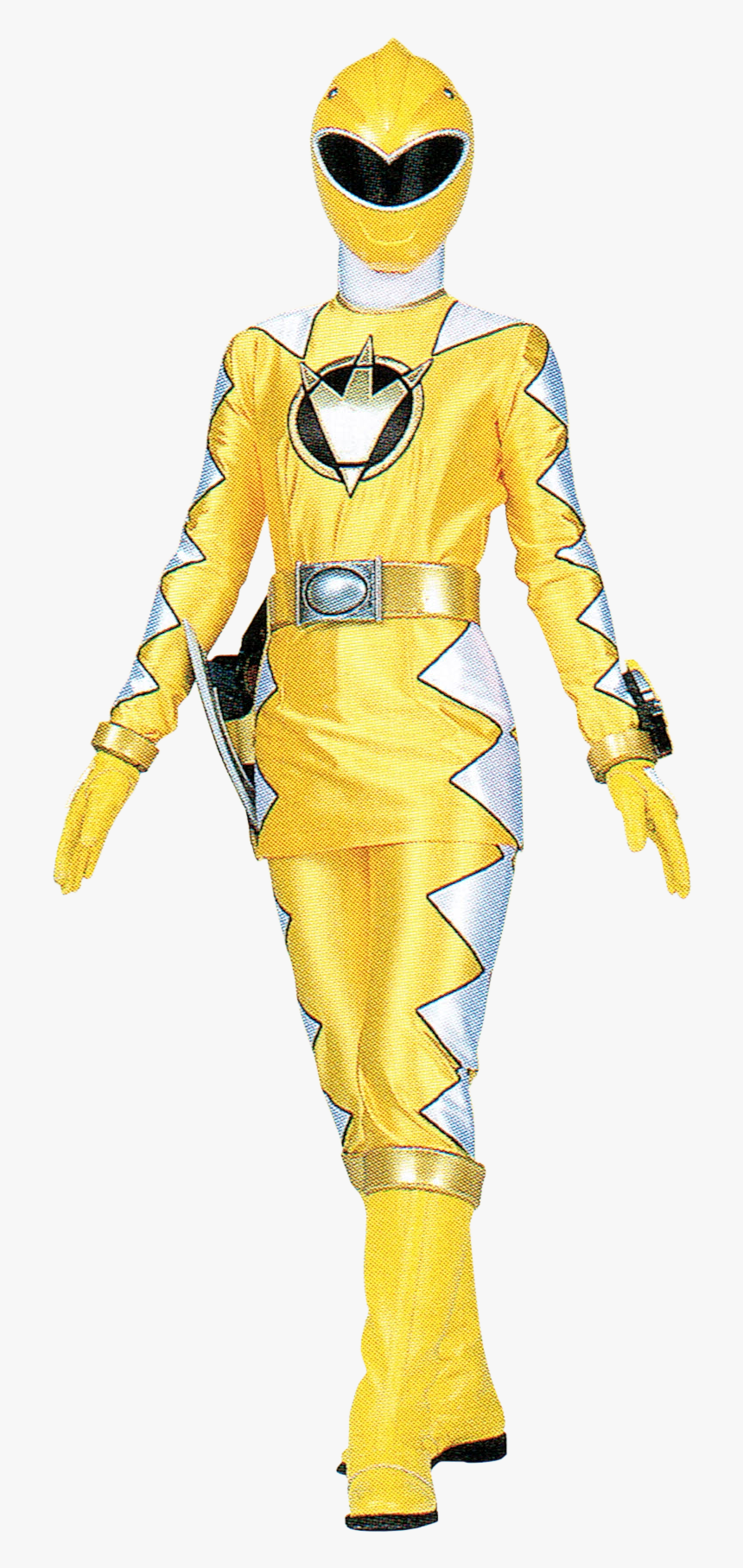 Transparent White Ranger Png - Yellow Dino Power Ranger, Png Download, Free Download