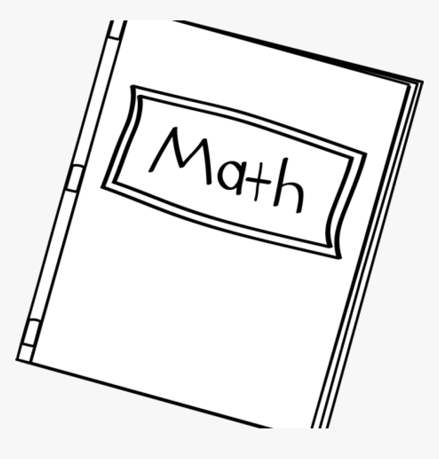 Math Clipart Black And - Math Book Png Cartoon, Transparent Png, Free Download