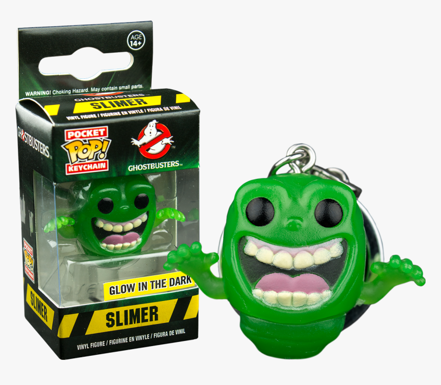 Angry Stay Puft Pocket Pop Keychain , Png Download - Funko Slimer Gitd Keychain, Transparent Png, Free Download