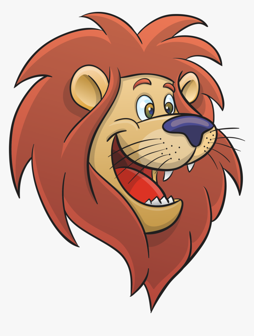 Drawing Lions Cartoon - Lion Face Cartoon Clipart, HD Png Download, Free Download