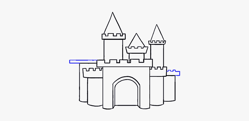 Cartoon Castle Picture - Castle Cartoon Drawing, HD Png Download, Free Download