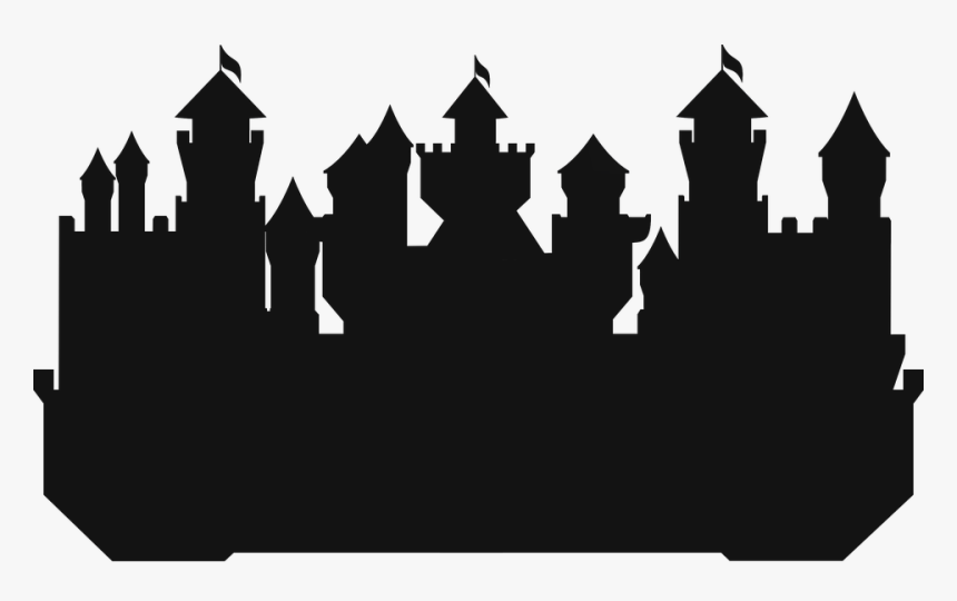 Castle, Silhouette, Drawing, Cartoon, Torres, Chart - Castle Silhouette Clip Art, HD Png Download, Free Download