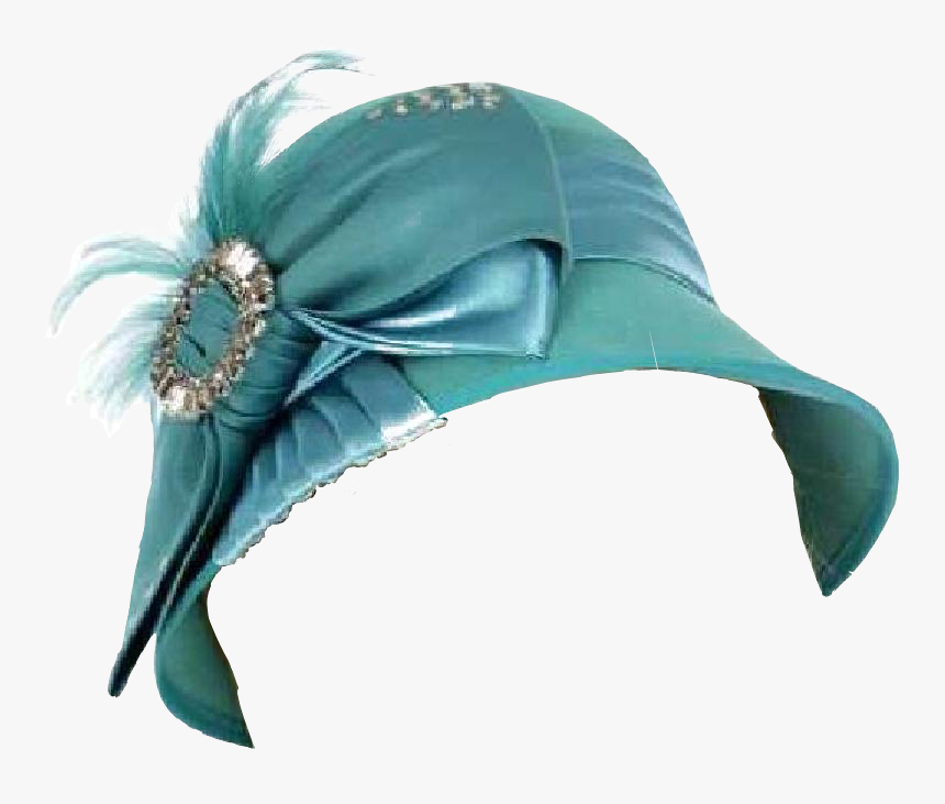 # #freetoedit #hat #teal #cloche #vintage #classy #lady - Costume Hat, HD Png Download, Free Download