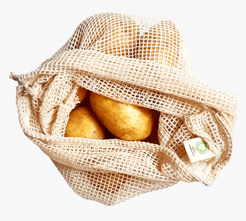 Reusable Cotton Bags - Mesh Bag For Fruits, HD Png Download, Free Download