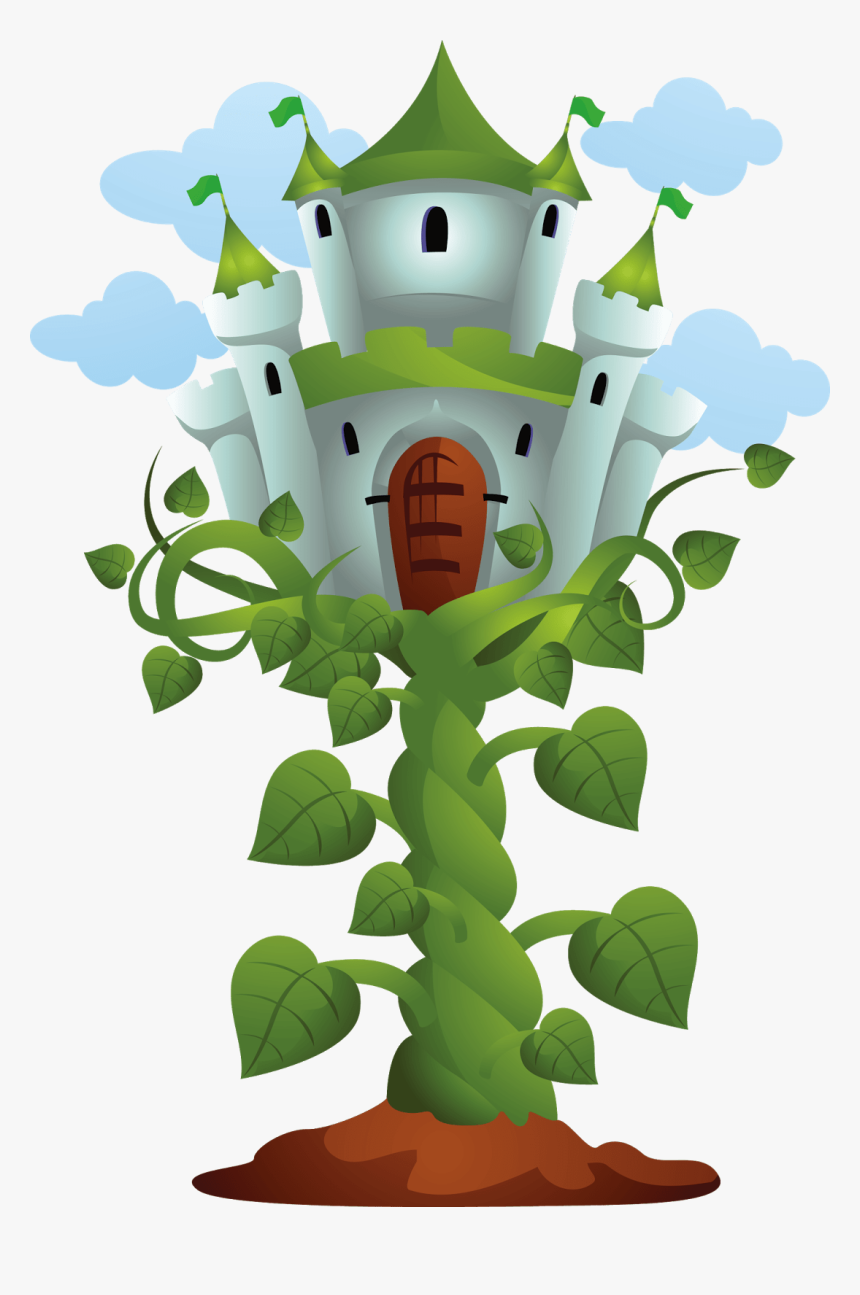 Castle On Top Of Beanstalk - Clipart Jack And The Beanstalk, HD Png Download, Free Download