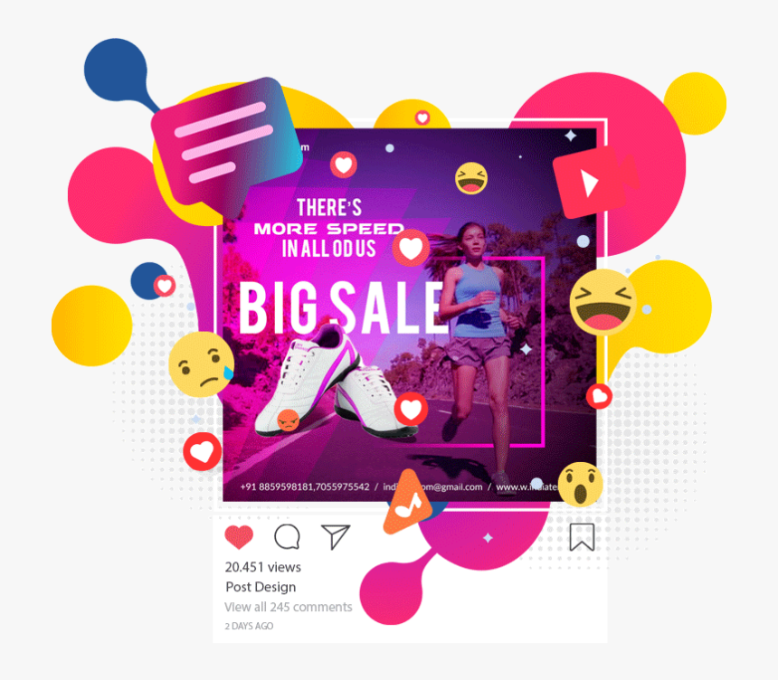 Instagram Ad Wear - Shoes Sale Flyer Design, HD Png Download, Free Download