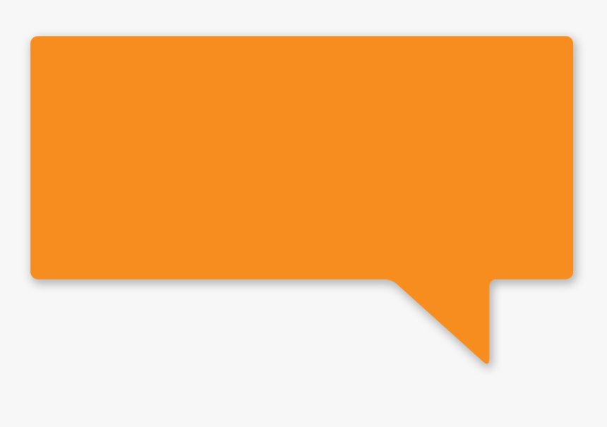 Speech Bubble Thin - Orange Speech Bubble Png, Transparent Png, Free Download