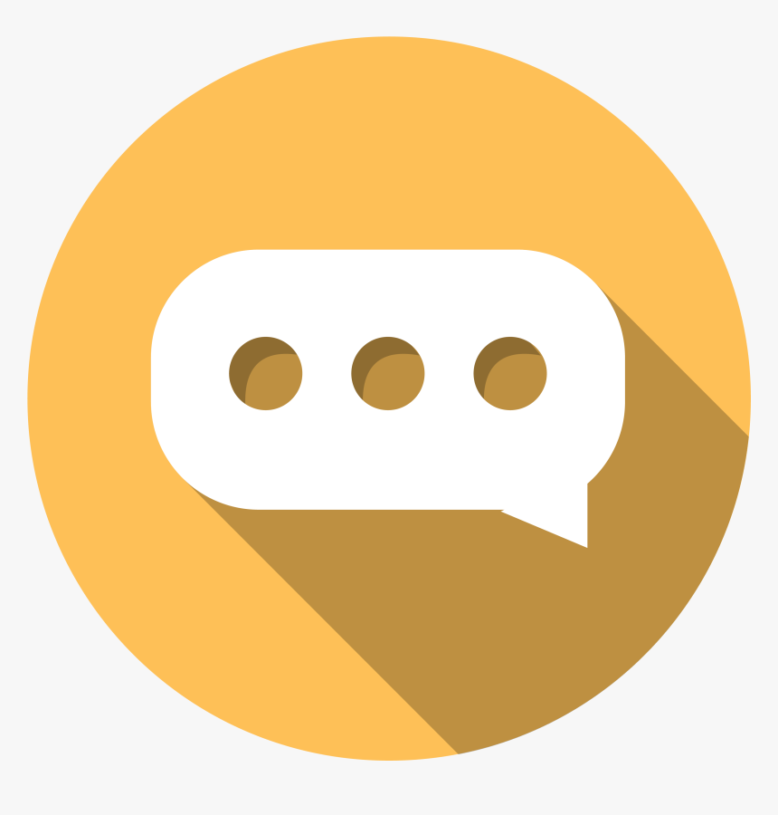 Icon Of A Speech Bubble - Circle Text Bubble Icon, HD Png Download, Free Download
