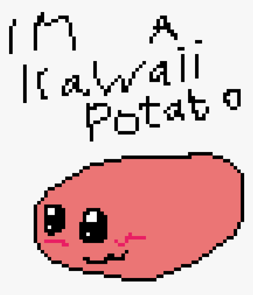 Im A Kawaii Potato - Pixel Art Circle, HD Png Download, Free Download