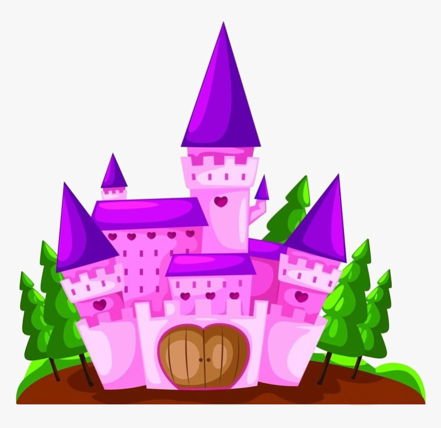 Fairy Tale Cartoon Illustration - Cartoon Fairytale Transparent Castle, HD Png Download, Free Download