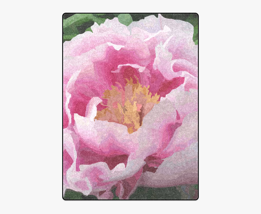 Pink Peony Floral Blanket 58"x80" - Древесный Пион, HD Png Download, Free Download