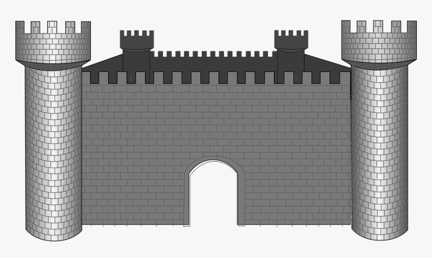 Castle, Knight"s Castle, Stone, Wall, Tower - Cartoon Castle Wall Png, Transparent Png, Free Download