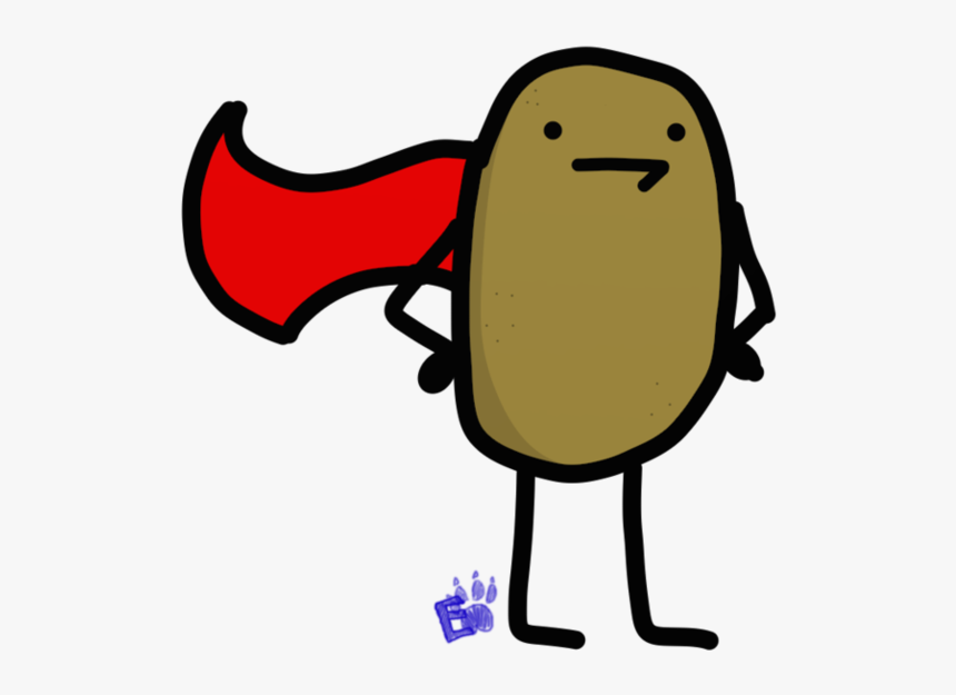 Potatoes Drawing Potato Person - Drawings Of A Potato, HD Png Download, Free Download