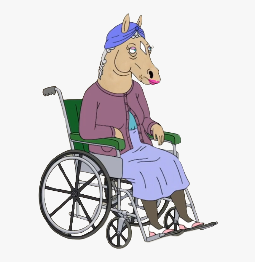 Bojack Horseman Wiki - Cartoon Horse In A Wheelchair, HD Png Download, Free Download