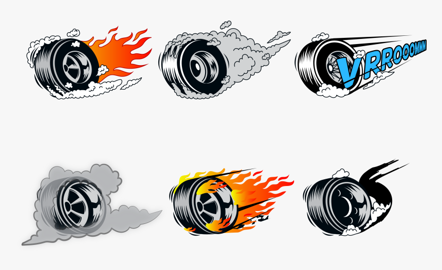 Transparent Tire Tracks Clipart - Car Burnout Png, Png Download, Free Download