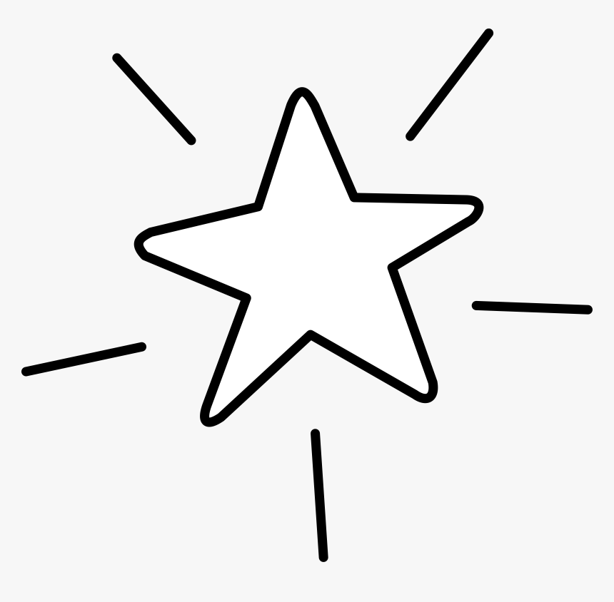 Star Clipart Black And White Transparent, HD Png Download, Free Download