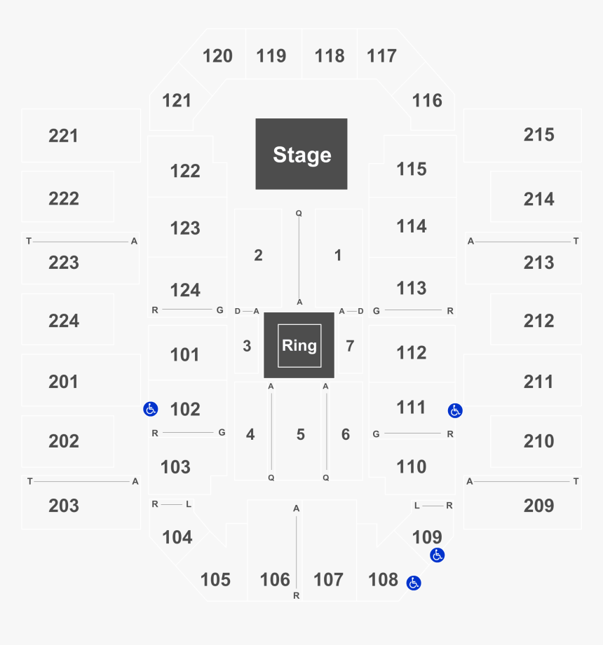 James Brown Arena Seating Chart, HD Png Download - kindpng