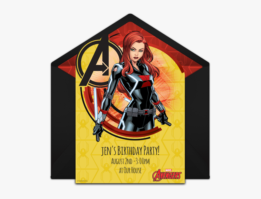 Scarlet Witch Birthday Invitation, HD Png Download, Free Download