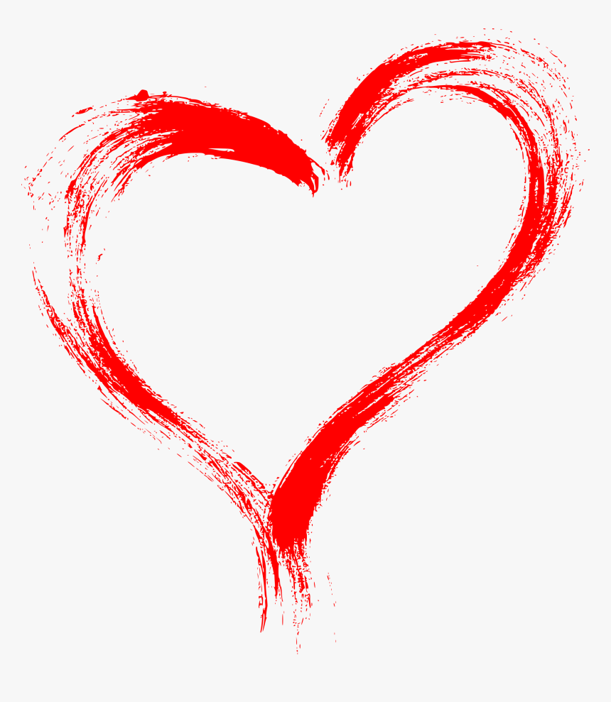 Heart Paint Brush Png, Transparent Png, Free Download