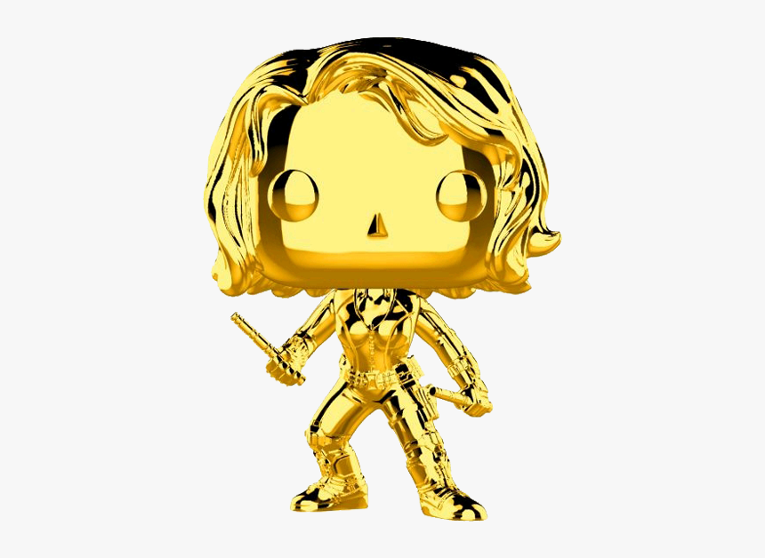 Funko Pop Marvel Gold Black Widow, HD Png Download, Free Download