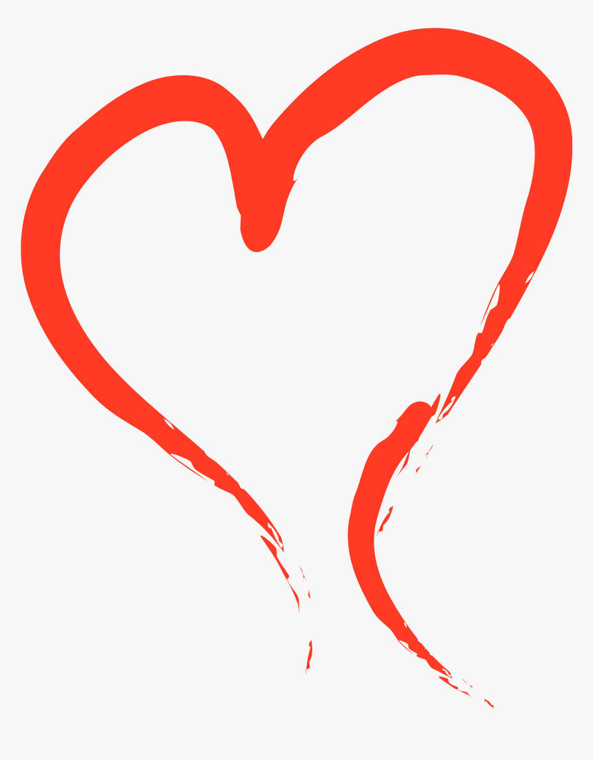 Transparent Art Brush Png - Heart Outline Clip Art, Png Download, Free Download